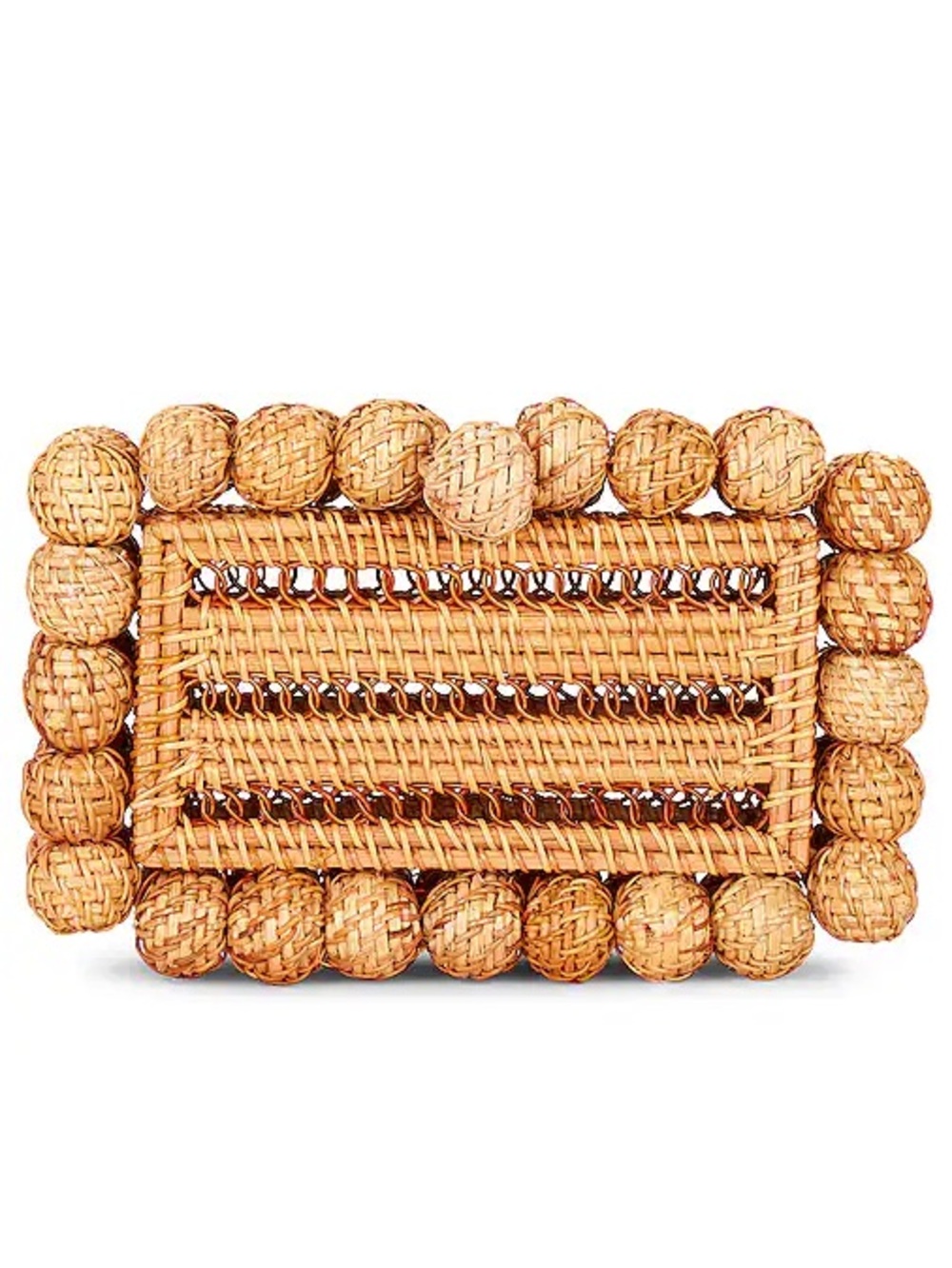 Cult Gaia Eos Rattan Clutch